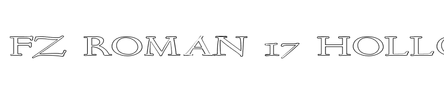 FZ ROMAN 17 HOLLOW EX