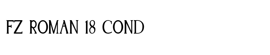 FZ ROMAN 18 COND