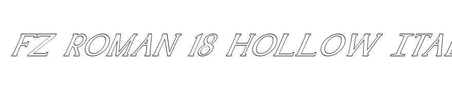 FZ ROMAN 18 HOLLOW ITALIC