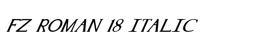 FZ ROMAN 18 ITALIC