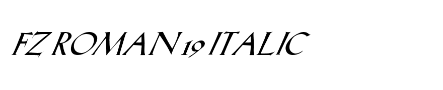 FZ ROMAN 19 ITALIC