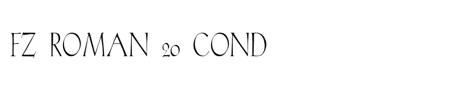 FZ ROMAN 20 COND