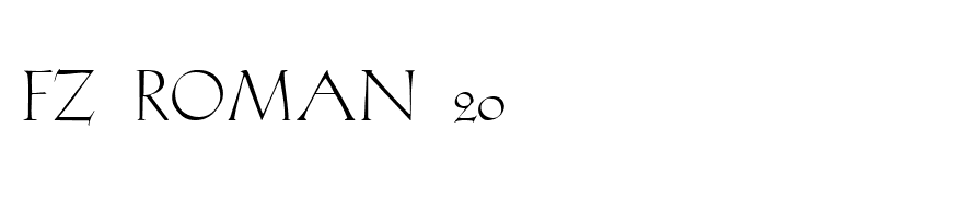 FZ ROMAN 20