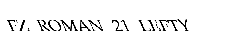 FZ ROMAN 21 LEFTY