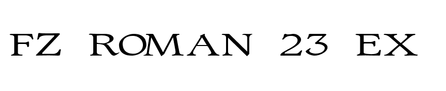 FZ ROMAN 23 EX