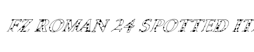 FZ ROMAN 24 SPOTTED ITALIC