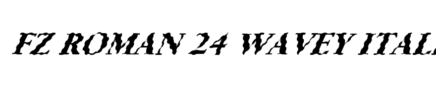 FZ ROMAN 24 WAVEY ITALIC