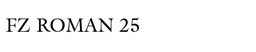 FZ ROMAN 25