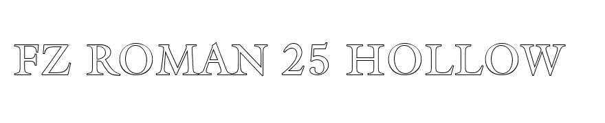 FZ ROMAN 25 HOLLOW