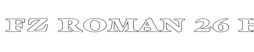 FZ ROMAN 26 HOLLOW EX