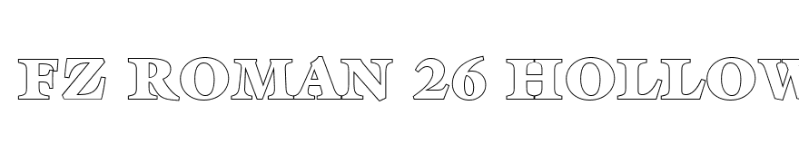 FZ ROMAN 26 HOLLOW