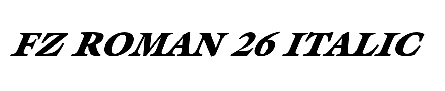 FZ ROMAN 26 ITALIC