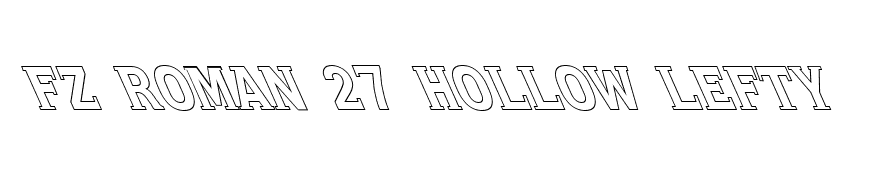 FZ ROMAN 27 HOLLOW LEFTY