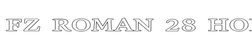 FZ ROMAN 28 HOLLOW EX