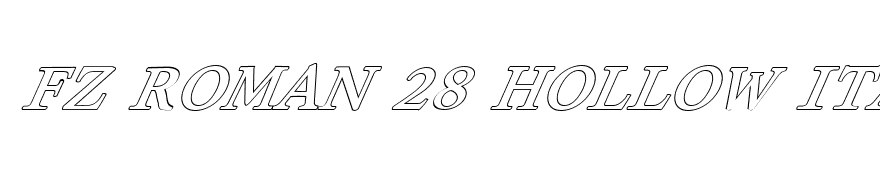FZ ROMAN 28 HOLLOW ITALIC