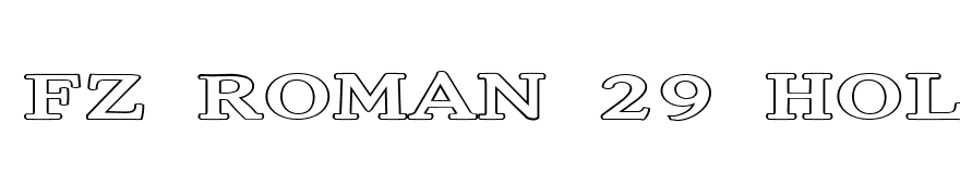 FZ ROMAN 29 HOLLOW EX