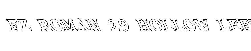 FZ ROMAN 29 HOLLOW LEFTY