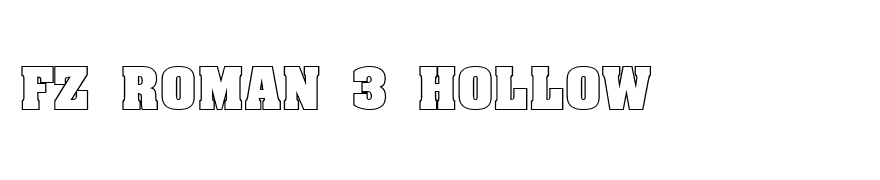 FZ ROMAN 3 HOLLOW