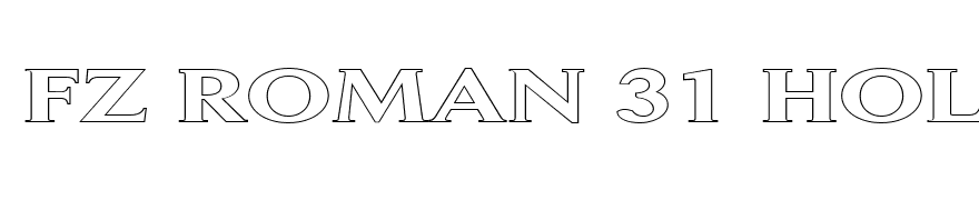 FZ ROMAN 31 HOLLOW EX