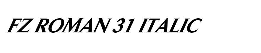 FZ ROMAN 31 ITALIC