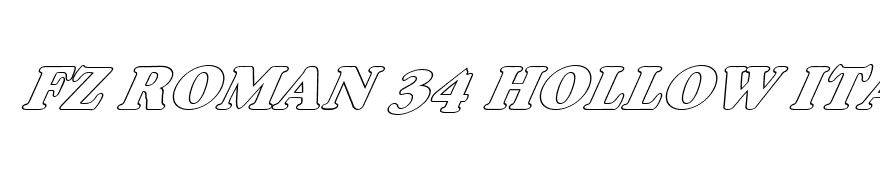 FZ ROMAN 34 HOLLOW ITALIC