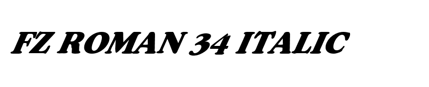 FZ ROMAN 34 ITALIC