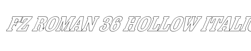 FZ ROMAN 36 HOLLOW ITALIC