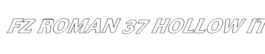 FZ ROMAN 37 HOLLOW ITALIC