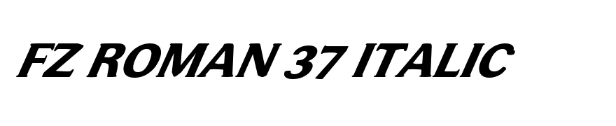 FZ ROMAN 37 ITALIC