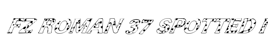 FZ ROMAN 37 SPOTTED ITALIC