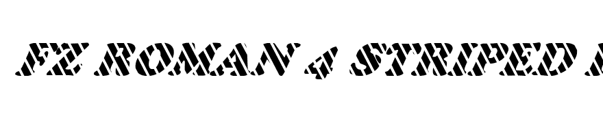 FZ ROMAN 4 STRIPED ITALIC
