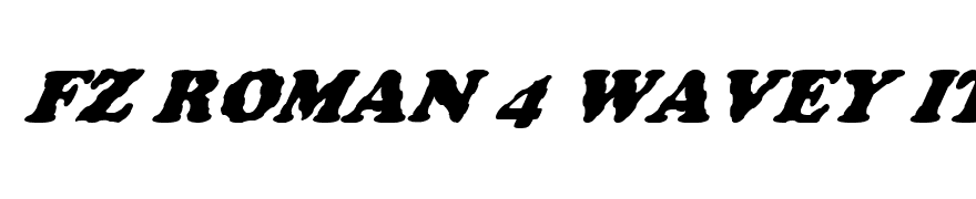 FZ ROMAN 4 WAVEY ITALIC