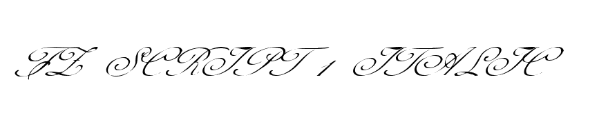 FZ SCRIPT 1 ITALIC