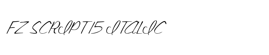 FZ SCRIPT 15 ITALIC