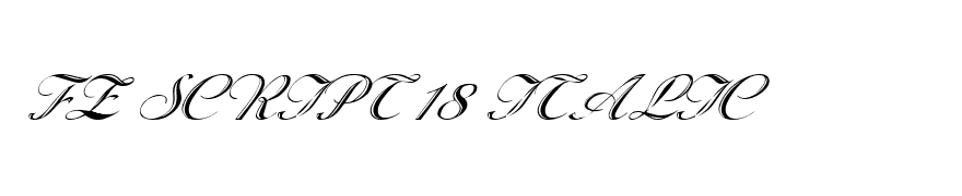 FZ SCRIPT 18 ITALIC