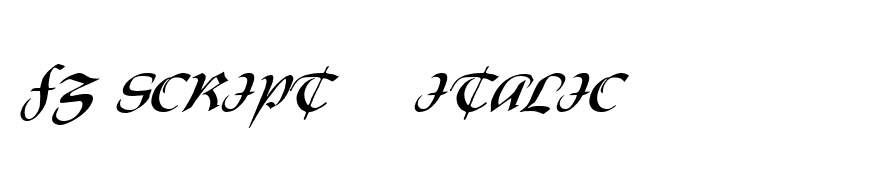 FZ SCRIPT 19 ITALIC