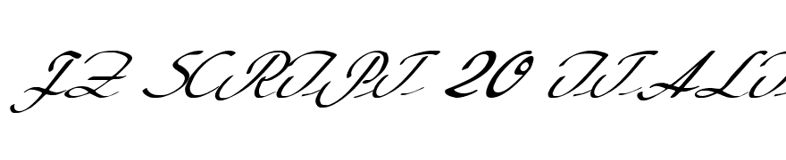 FZ SCRIPT 20 ITALIC