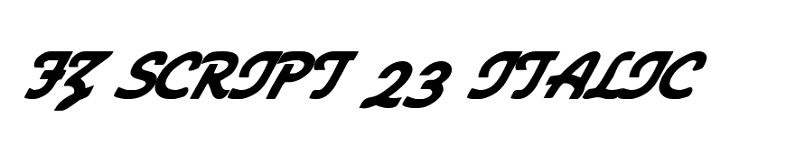 FZ SCRIPT 23 ITALIC