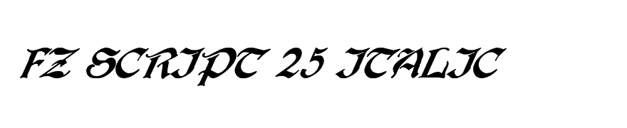 FZ SCRIPT 25 ITALIC