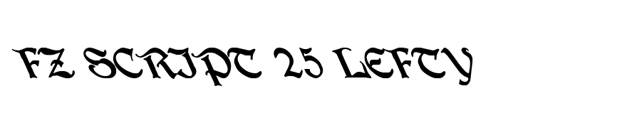 FZ SCRIPT 25 LEFTY