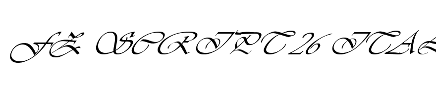 FZ SCRIPT 26 ITALIC