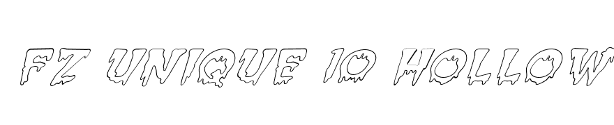 FZ UNIQUE 10 HOLLOW ITALIC