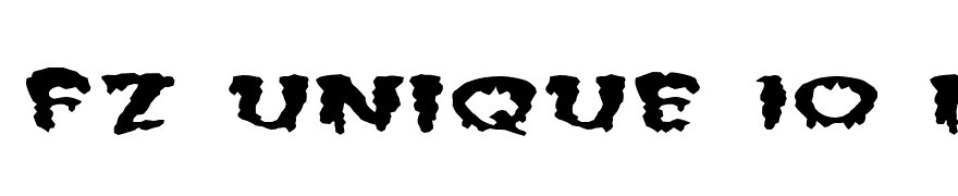 FZ UNIQUE 10 MANGLED EX