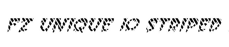 FZ UNIQUE 10 STRIPED ITALIC