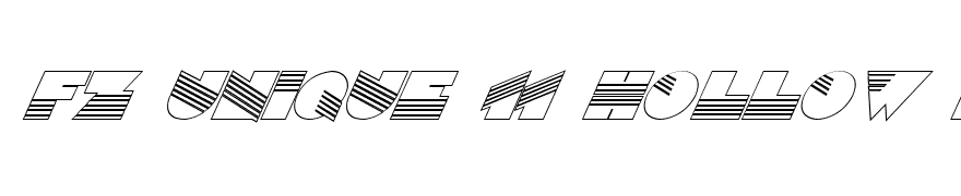 FZ UNIQUE 11 HOLLOW ITALIC