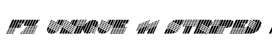 FZ UNIQUE 11 STRIPED ITALIC