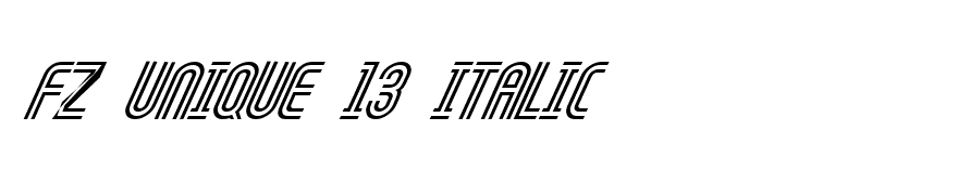FZ UNIQUE 13 ITALIC