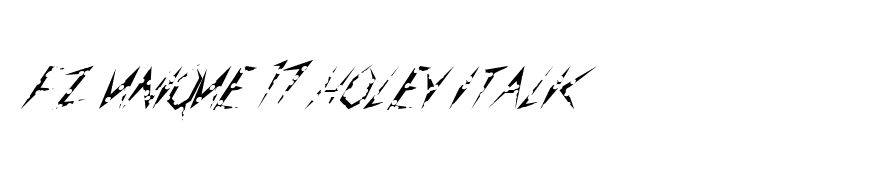 FZ UNIQUE 17 HOLEY ITALIC