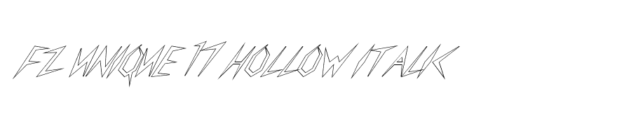 FZ UNIQUE 17 HOLLOW ITALIC