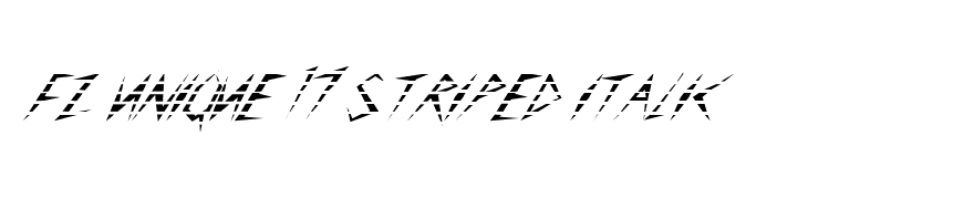 FZ UNIQUE 17 STRIPED ITALIC